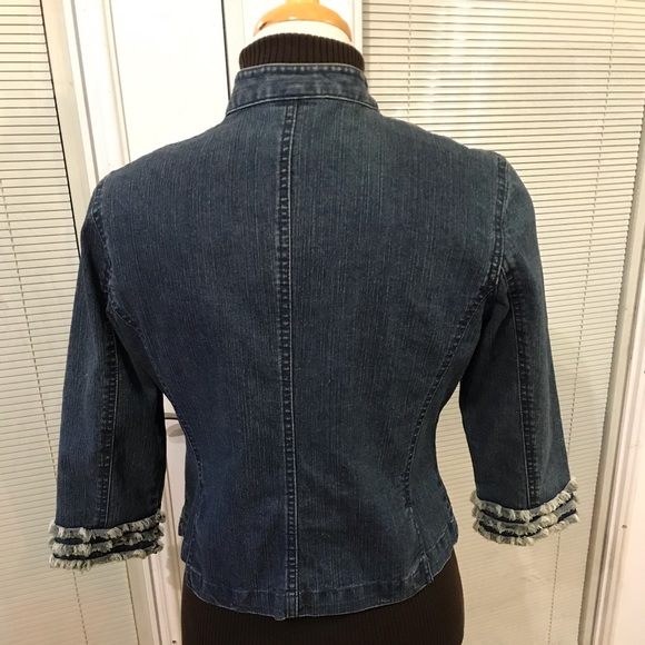 RUBY RD. Blue Jean Jacket - Size 6P - Picture 5 of 8